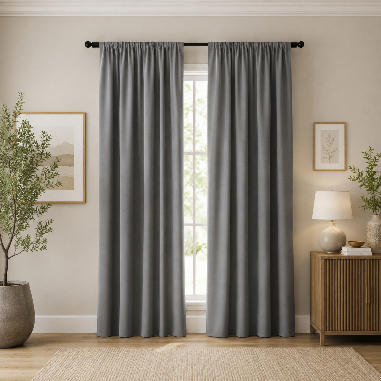 Rideaux Occultants 100 % Blackout – 213 cm