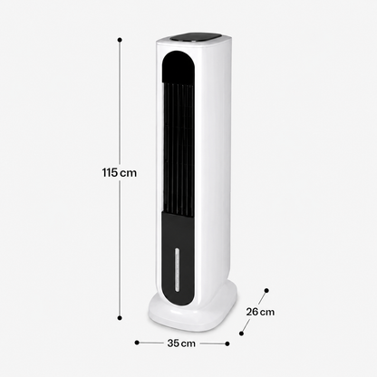 Ventilateur Silencieux Colonne Sans Pales avec Rafraîchisseur d’Air, Télécommande et Mode Nuit
